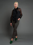 AUDREY pant Sorrento Pink and Green - Lesley Evers-audrey-audrey fall25-Bottoms
