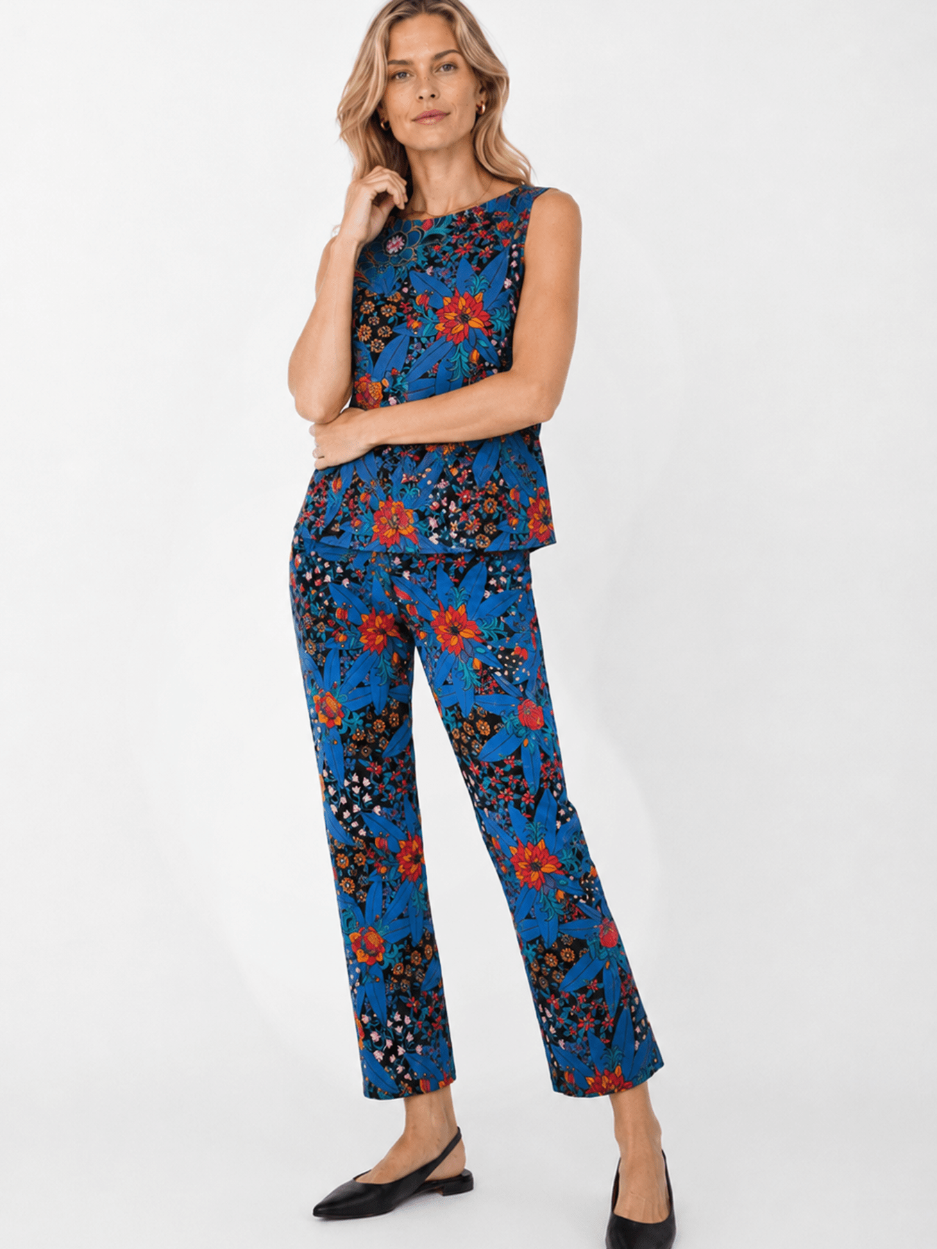 AUDREY pant Splendor Teal - Lesley Evers-audrey-audrey fall25-Bottoms