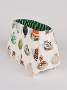 BAG COVER Cakes & Green and White Stripe - Lesley Evers-Accessories-birds-Bonnie cover