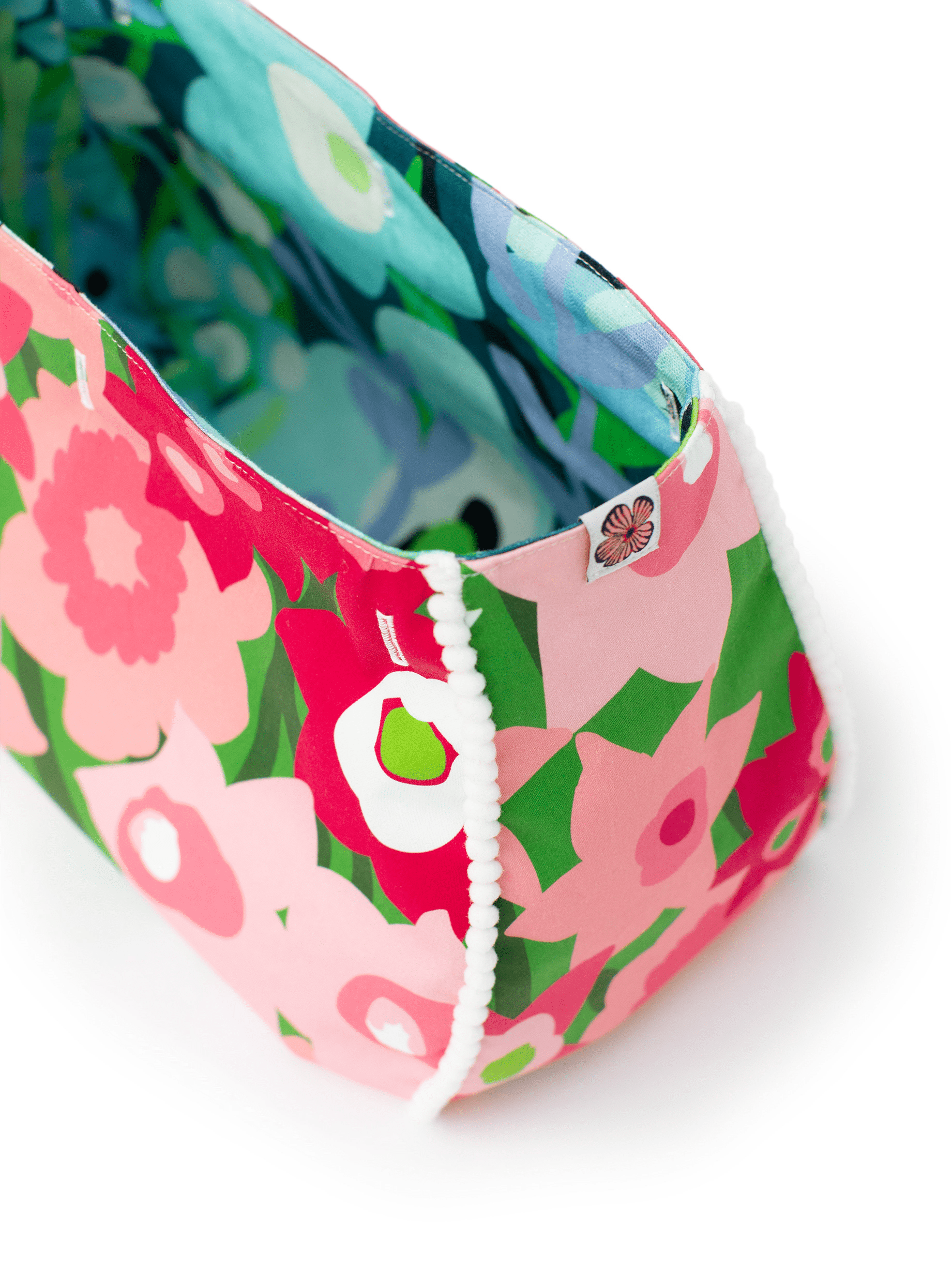 BAG COVER Daffodils Pink and Green & Garden Oasis Blue - Lesley Evers - Accessories - bo - Bonnie cover