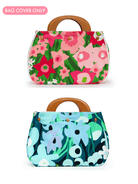 BAG COVER Daffodils Pink and Green & Garden Oasis Blue - Lesley Evers - Accessories - bo - Bonnie cover