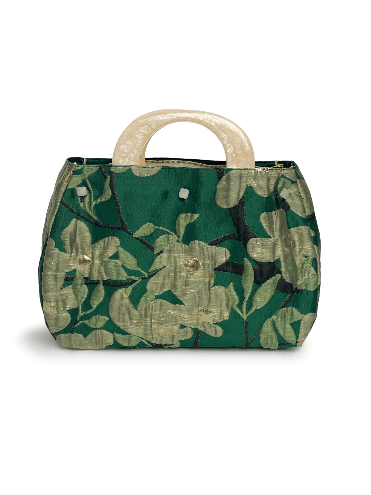 BAG COVER Dogwood Green & Green Satin - Lesley Evers-Accessories-birds-Bonnie cover