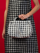 BAG COVER Dots Black and White & Black Satin - Lesley Evers-Accessories-birds-Bonnie cover