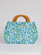 BAG COVER Echinacea Blue & Pinstripe Blue and White - Lesley Evers-Accessories-birds-Bonnie cover
