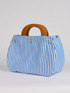 BAG COVER Echinacea Blue & Pinstripe Blue and White - Lesley Evers-Accessories-birds-Bonnie cover