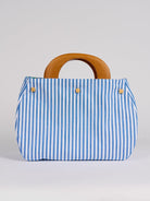BAG COVER Echinacea Blue & Pinstripe Blue and White - Lesley Evers-Accessories-birds-Bonnie cover