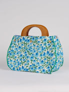 BAG COVER Echinacea Blue & Pinstripe Blue and White - Lesley Evers-Accessories-birds-Bonnie cover