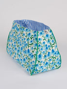 BAG COVER Echinacea Blue & Pinstripe Blue and White - Lesley Evers-Accessories-birds-Bonnie cover