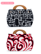 BAG COVER Filigree Red & Pebbles Black and White - Lesley Evers - Accessories - birds - Bonnie cover