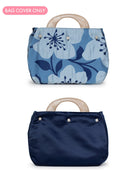 BAG COVER Garden Wall Blue & Navy Satin - Lesley Evers - Accessories - birds - Bonnie cover