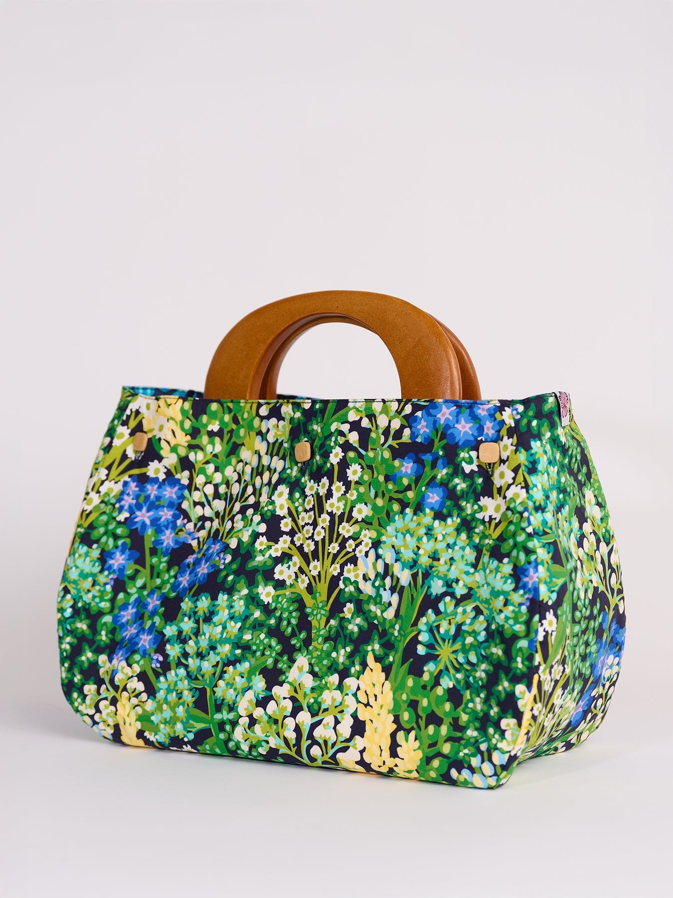 BAG COVER Loop Tile Navy & Spring Meadow Green - Lesley Evers - Accessories - birds - Bonnie cover