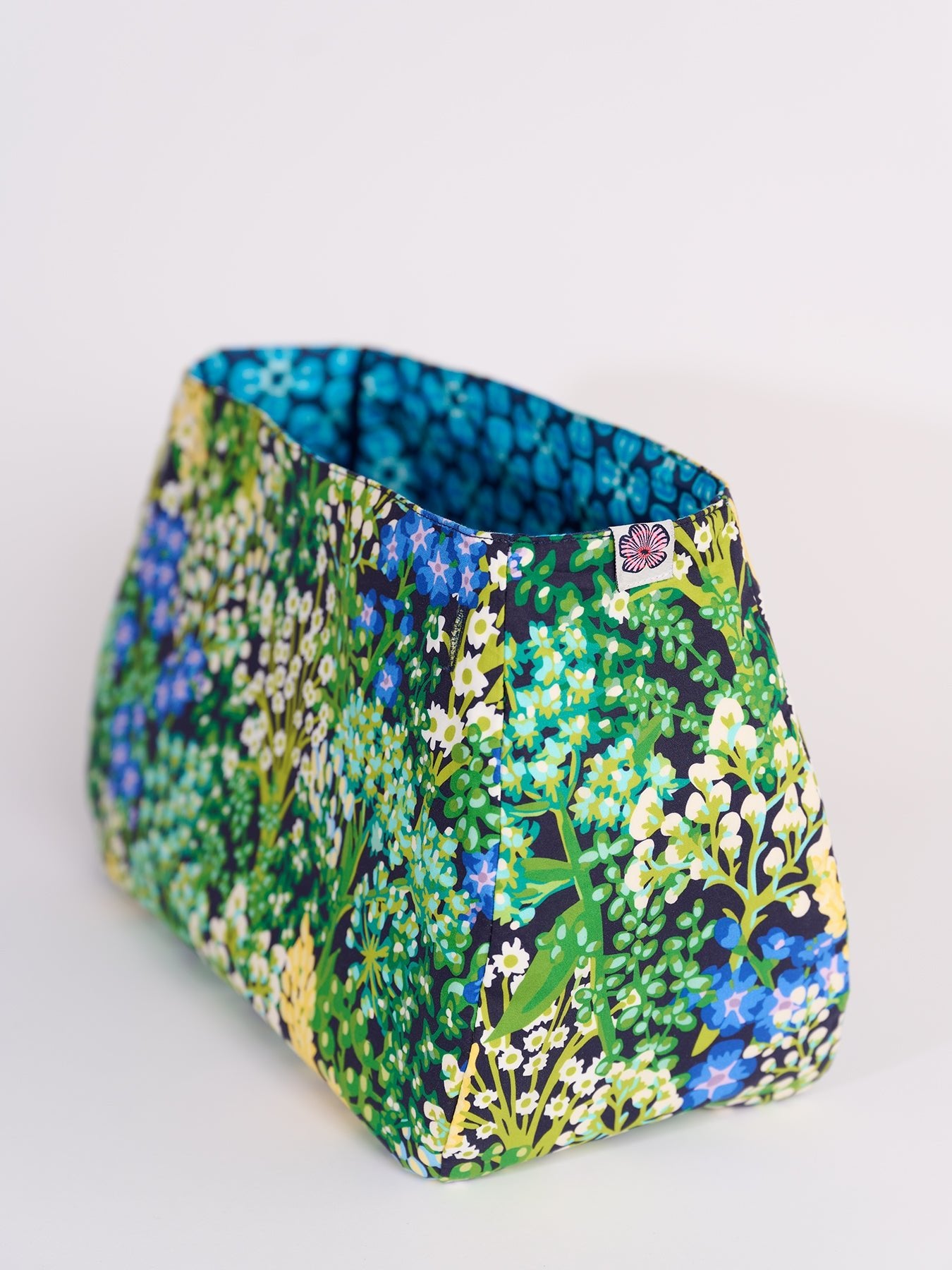 BAG COVER Loop Tile Navy & Spring Meadow Green - Lesley Evers - Accessories - birds - Bonnie cover