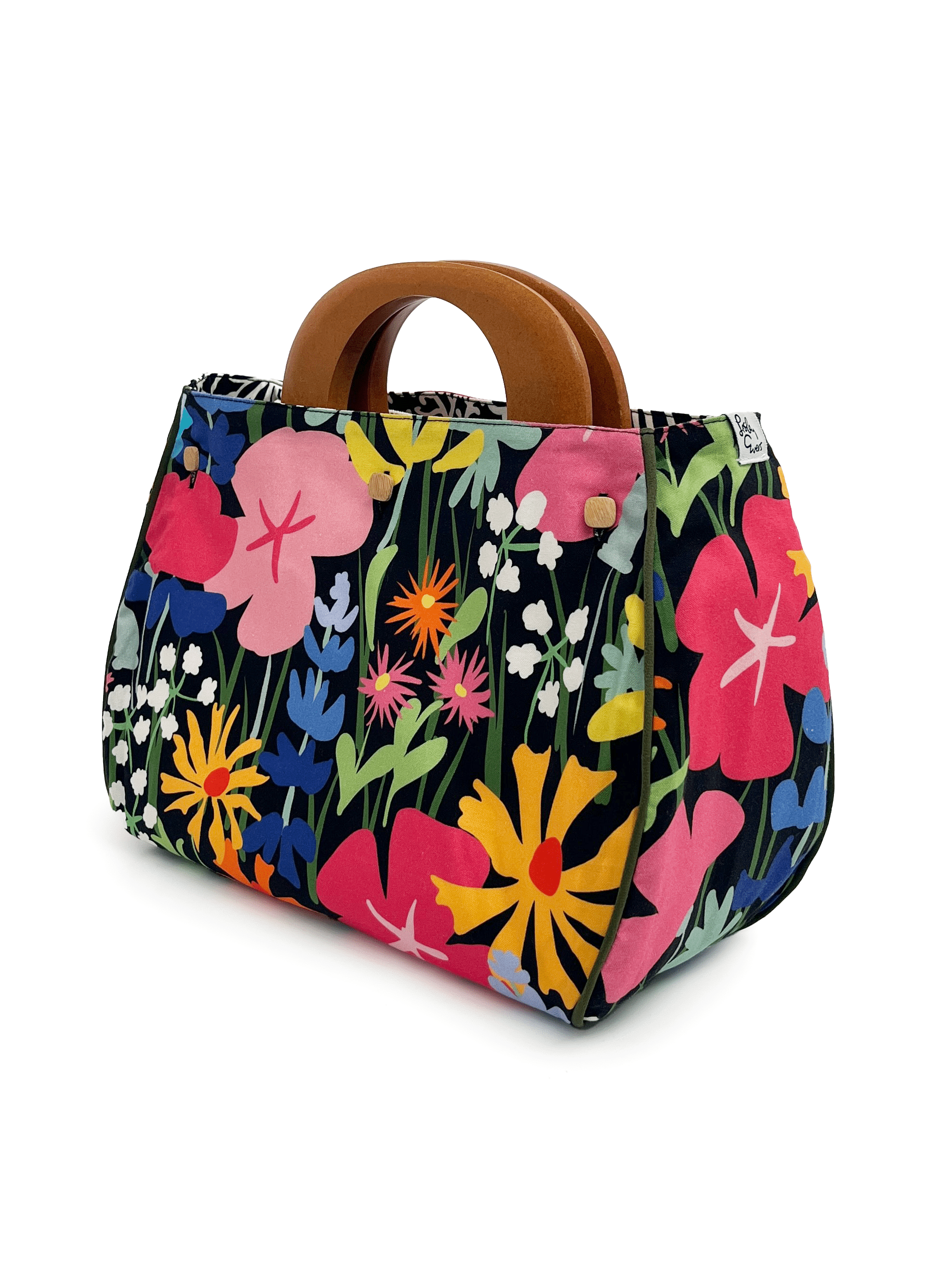 BAG COVER Midsummer Black and White & Coast Meadow - Lesley Evers-Accessories-birds-Bonnie cover