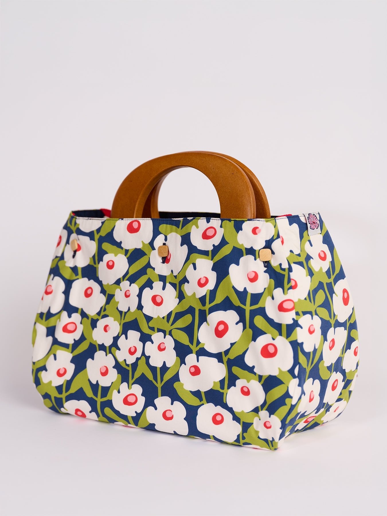 BAG COVER Mod Blooms & Denim - Lesley Evers - Accessories - birds - Bonnie cover
