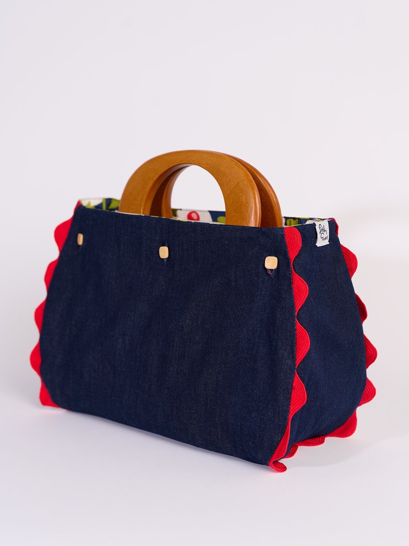BAG COVER Mod Blooms & Denim - Lesley Evers - Accessories - birds - Bonnie cover