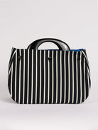 BAG COVER Mod Blossoms Navy & Black and White Stripe - Lesley Evers - Accessories - birds - Bonnie cover