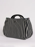 BAG COVER Mod Blossoms Navy & Black and White Stripe - Lesley Evers - Accessories - birds - Bonnie cover