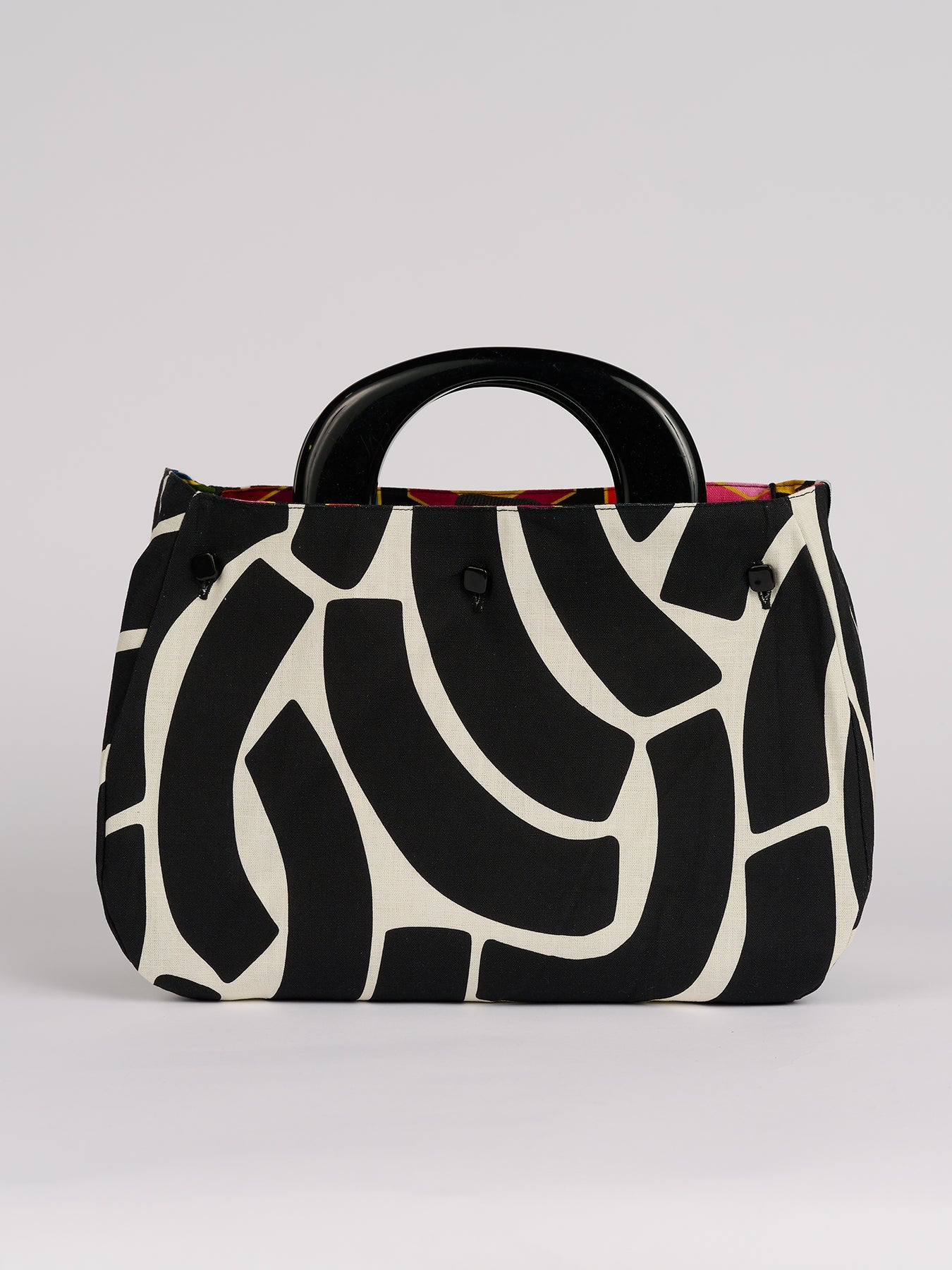 BAG COVER Pavilion Multi & Swoops Black and White - Lesley Evers-Accessories-birds-Bonnie cover