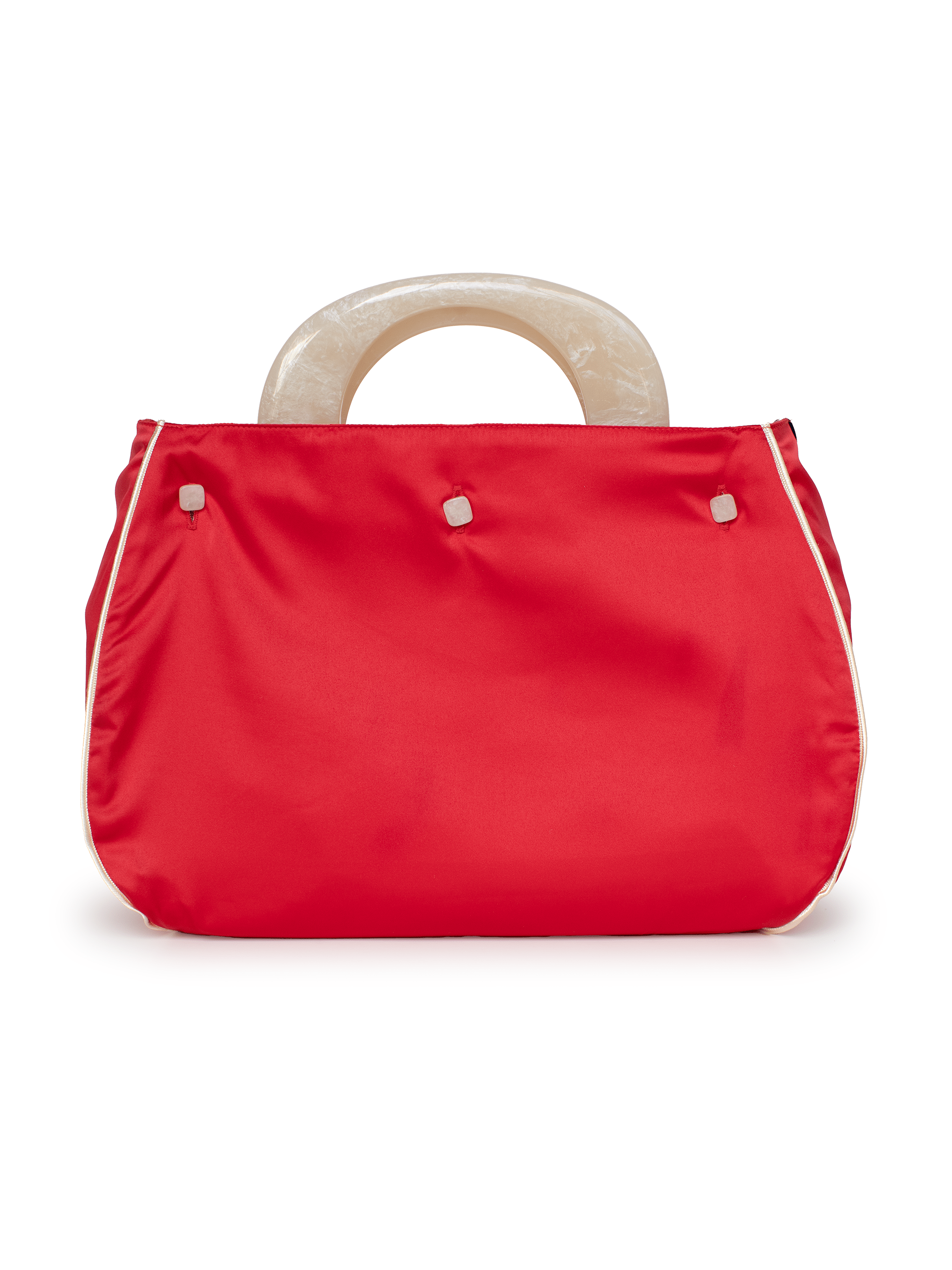 BAG COVER Pavilion Red & Pink Satin - Lesley Evers - Accessories - birds - Bonnie cover