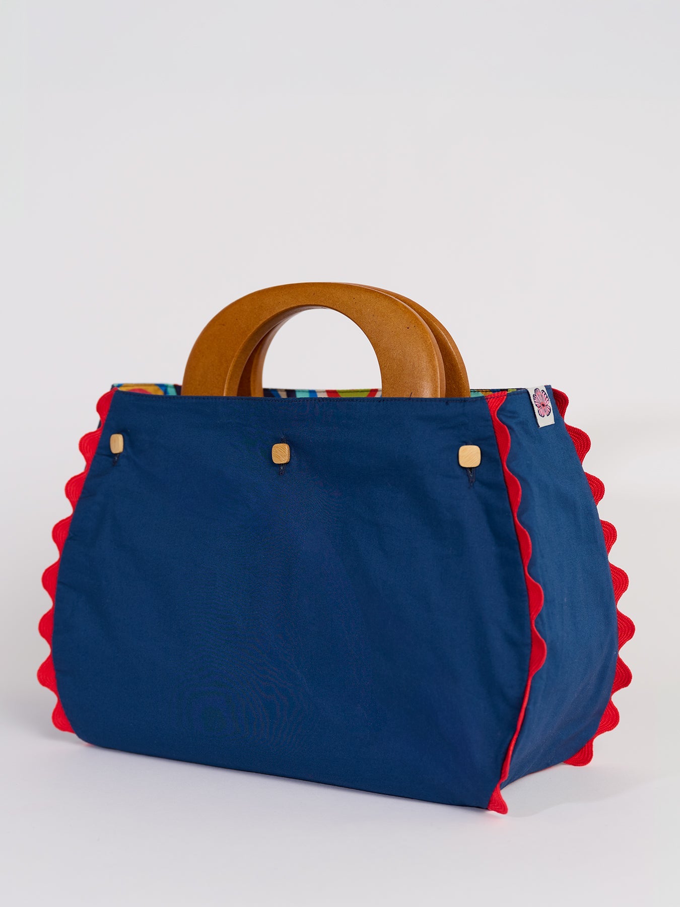 BAG COVER Pismo & Solid Navy - Lesley Evers - Accessories - birds - Bonnie cover