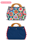 BAG COVER Pismo & Solid Navy - Lesley Evers - Accessories - birds - Bonnie cover