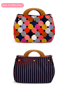 BAG COVER Promenade & Navy and Red Stripe - Lesley Evers-Accessories-birds-Bonnie cover