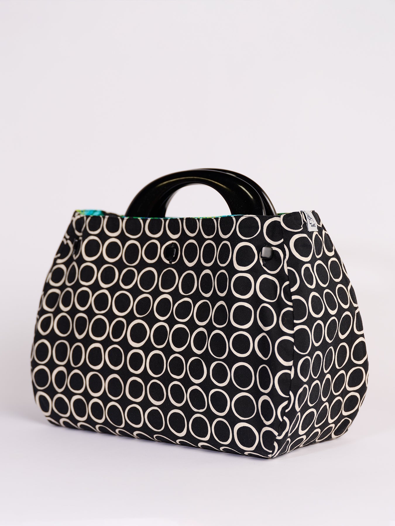 BAG COVER Secret Garden Green & Dots Black and White - Lesley Evers - Accessories - birds - Bonnie cover