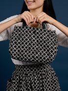 BAG COVER Secret Garden Green & Dots Black and White - Lesley Evers - Accessories - birds - Bonnie cover
