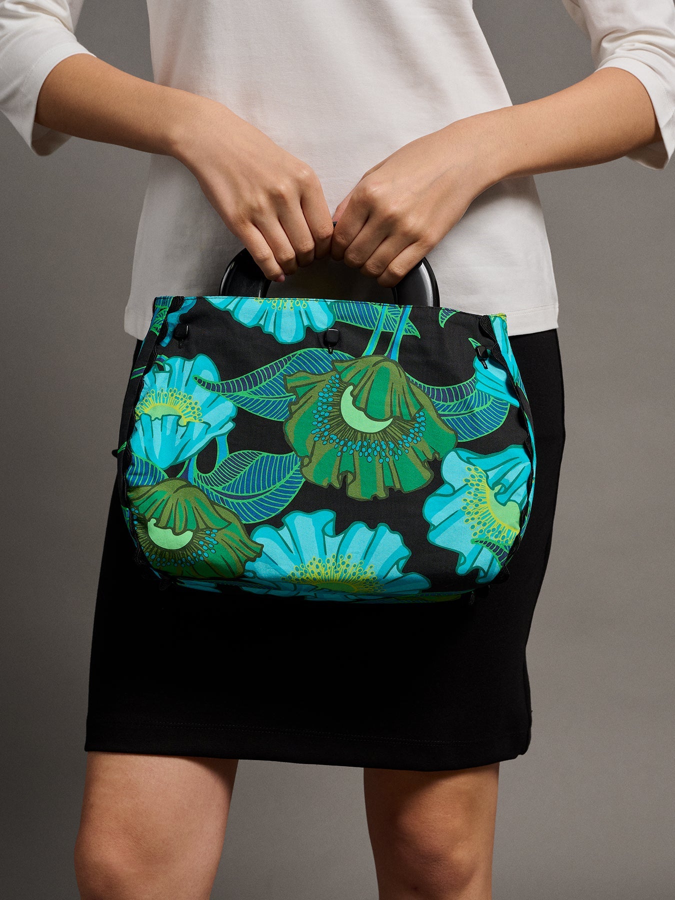 BAG COVER Secret Garden Green & Dots Black and White - Lesley Evers - Accessories - birds - Bonnie cover