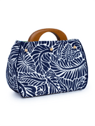 BAG COVER Talavera Green & Frond Navy and White - Lesley Evers - Accessories - birds - Bonnie cover