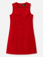 BEATRICE dress Red Corduroy - Lesley Evers - cotton dress - Dress - Printed Dress