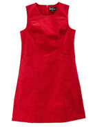 BEATRICE dress Red Corduroy - Lesley Evers - cotton dress - Dress - Printed Dress