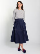 BELGIAN LOAFER Navy & Red - Lesley Evers - knit shoe - loafer - shoe