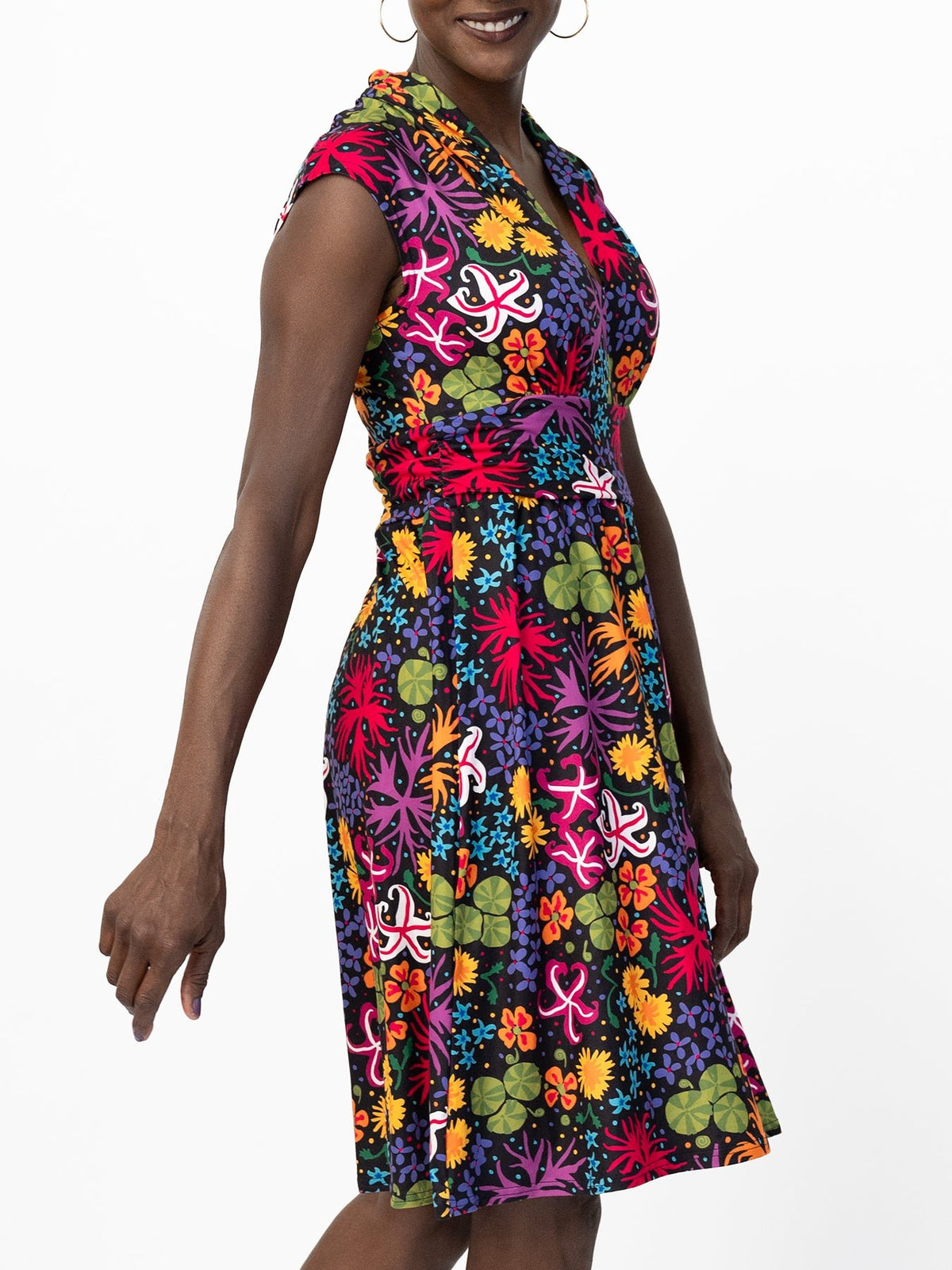 BETSY dress Backyard Flowers - Lesley Evers-Best Seller-betsy-Dress