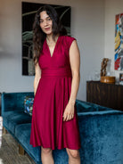 BETSY dress Burgundy - Lesley Evers-Best Seller-betsy-Dress