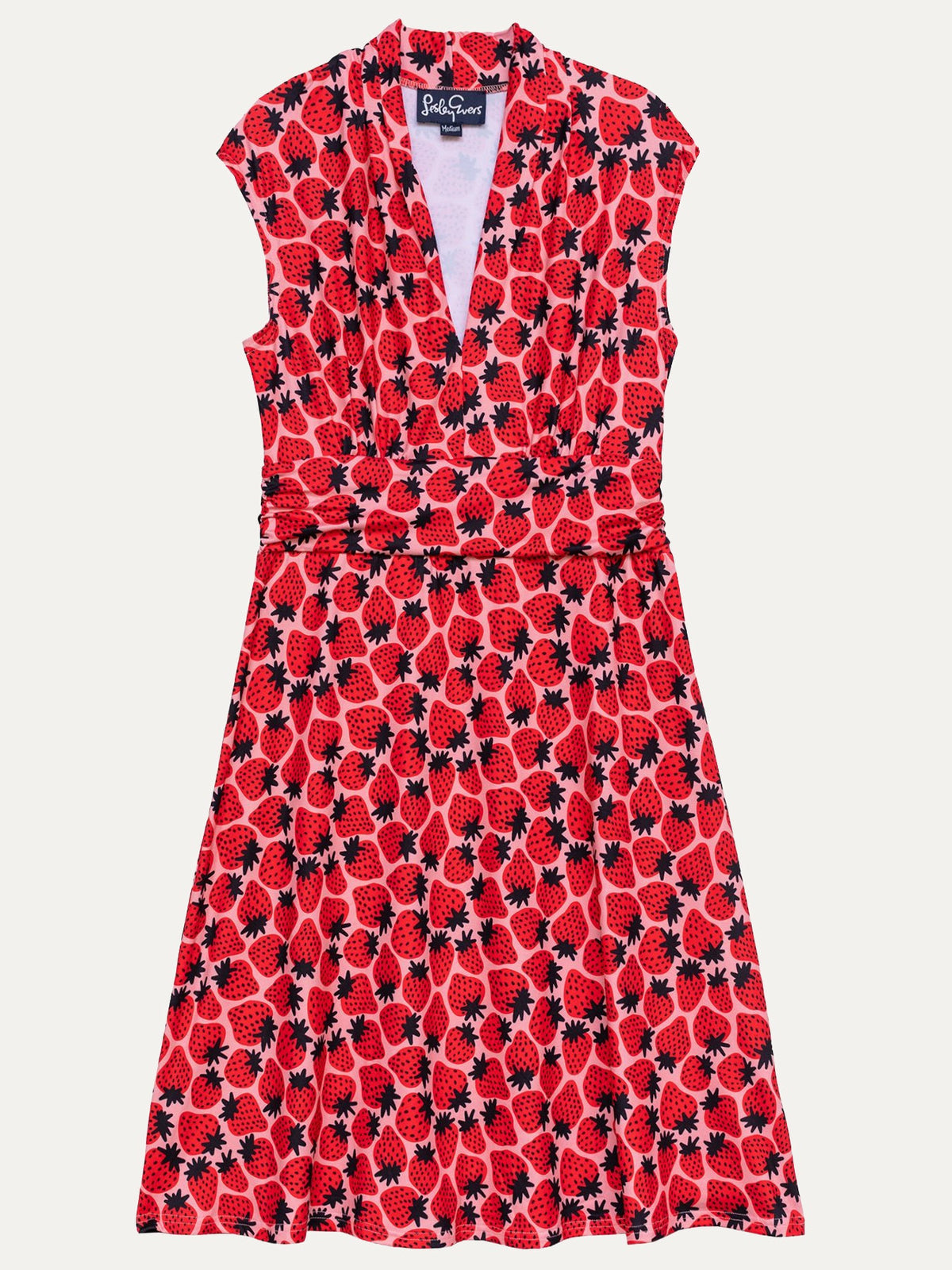 BETSY dress Strawberries Pink - Lesley Evers-Best Seller-betsy-Dress
