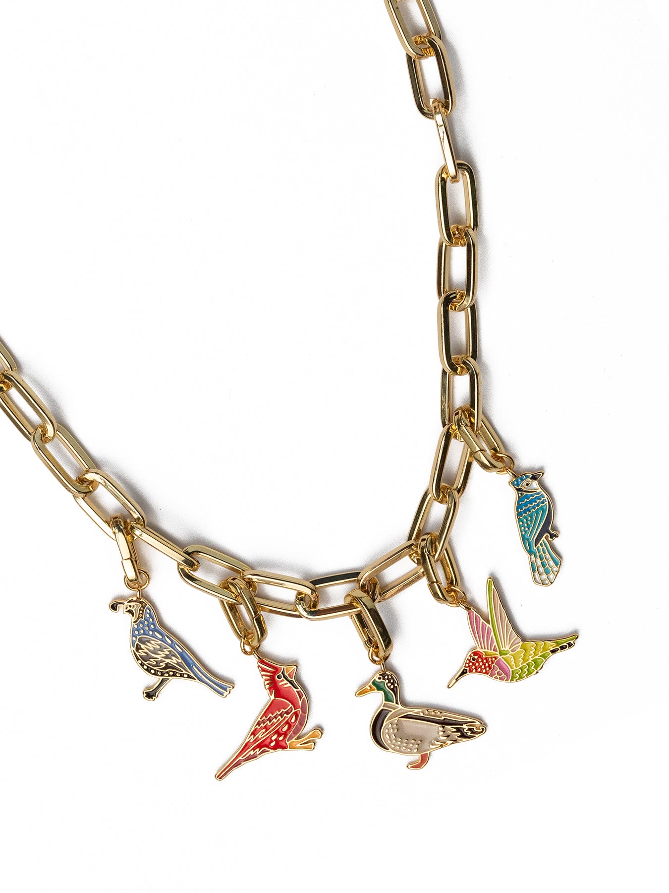 Bird Charm Necklace - Lesley Evers - Accessories - accessory - outfit 10