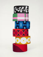 BLAKE Belt Strap - Lesley Evers - barcelona - barcelona blue - black and white fern