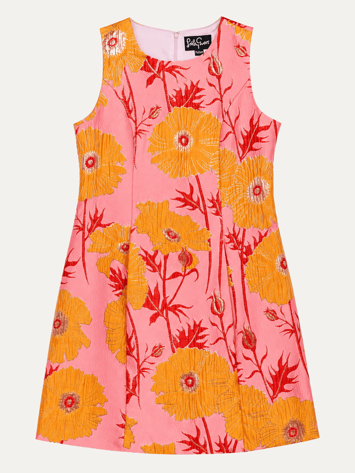 BLYTHE dress Tree Poppy Pink - Lesley Evers-blythe-Dress-gown