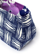 BONNIE cover Basket Weave Navy & Purple Floral - Lesley Evers - Accessories - birds - Bonnie cover