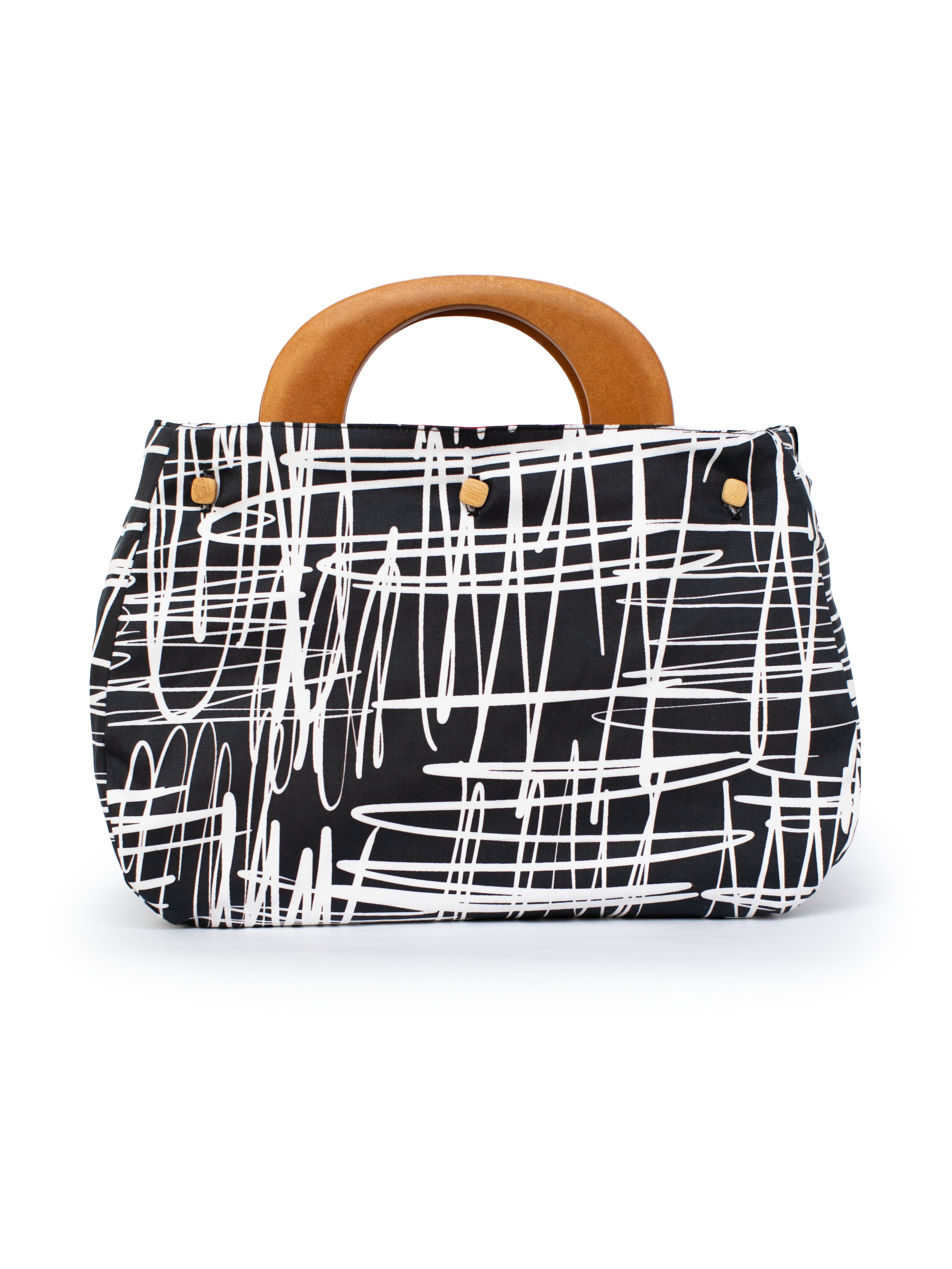 レース柄の2wayバッグ　ルネ　フォクシー　エムズグレイシー BAG COVER Kalamazoo Pink & Scribbles – Lesley Evers