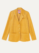 BRITT blazer Dandelion Velour - Lesley Evers-Jacket-Shop-Shop/All Products