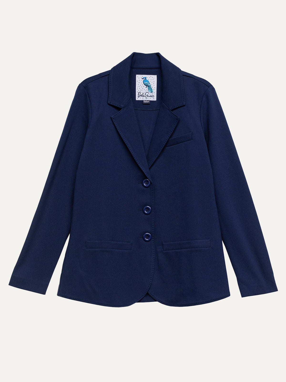 BRITT blazer Navy Ponte - Lesley Evers-Jacket-Shop-Shop/All Products