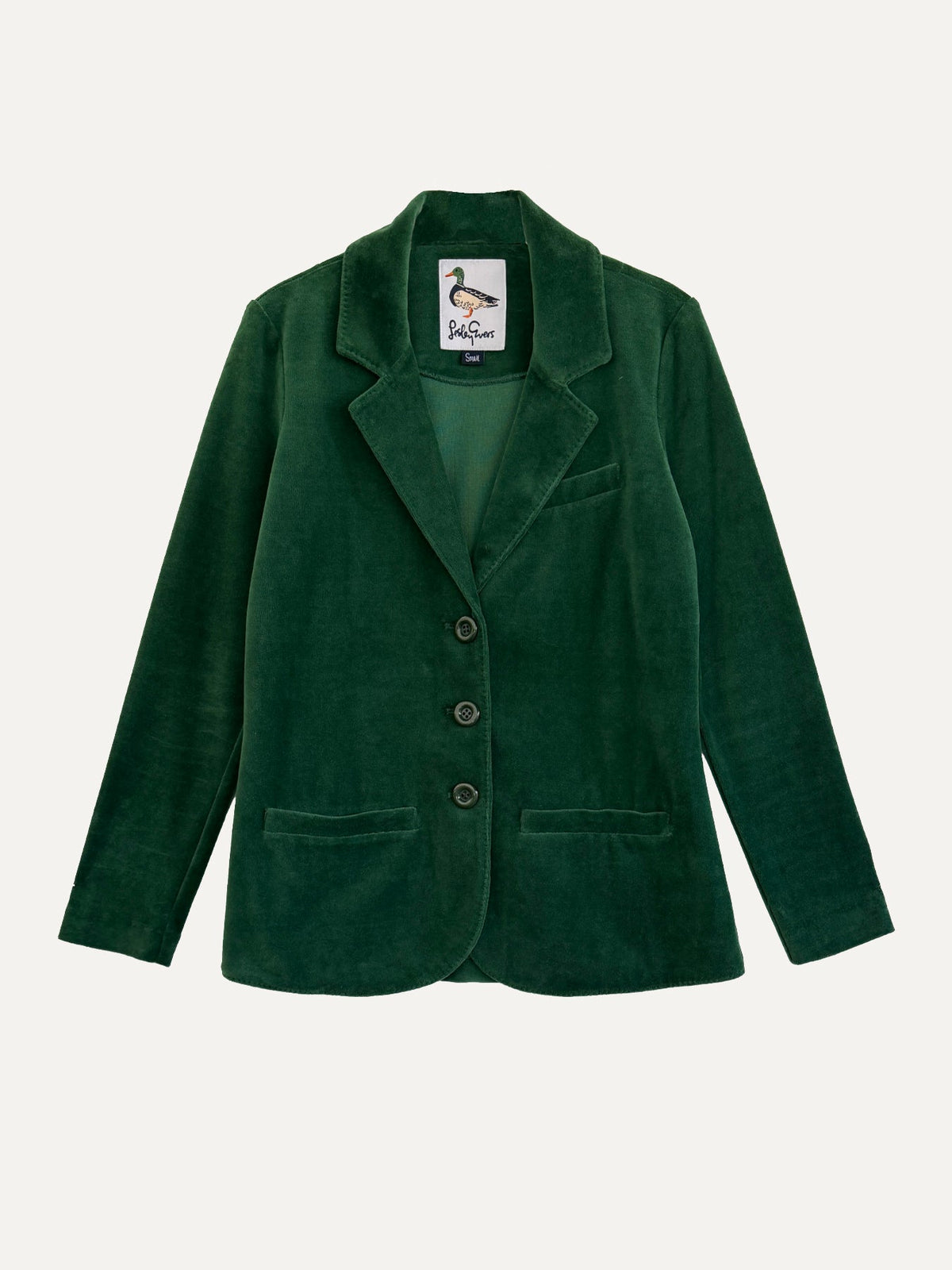 BRITT blazer Pine Velour - Lesley Evers-Jacket-Shop-Shop/All Products