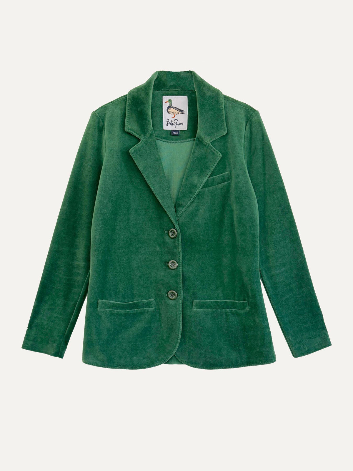 BRITT blazer Pine Velour - Lesley Evers-Jacket-Shop-Shop/All Products