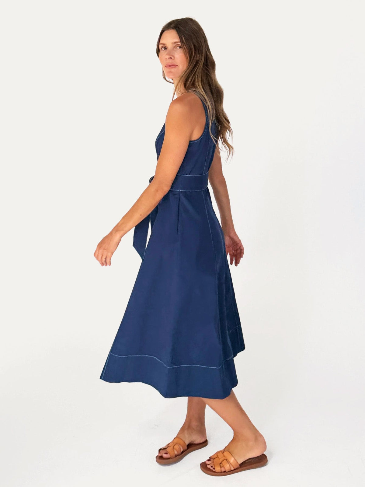 BROOKE dress Navy - Lesley Evers-Dress-new-service_blocked