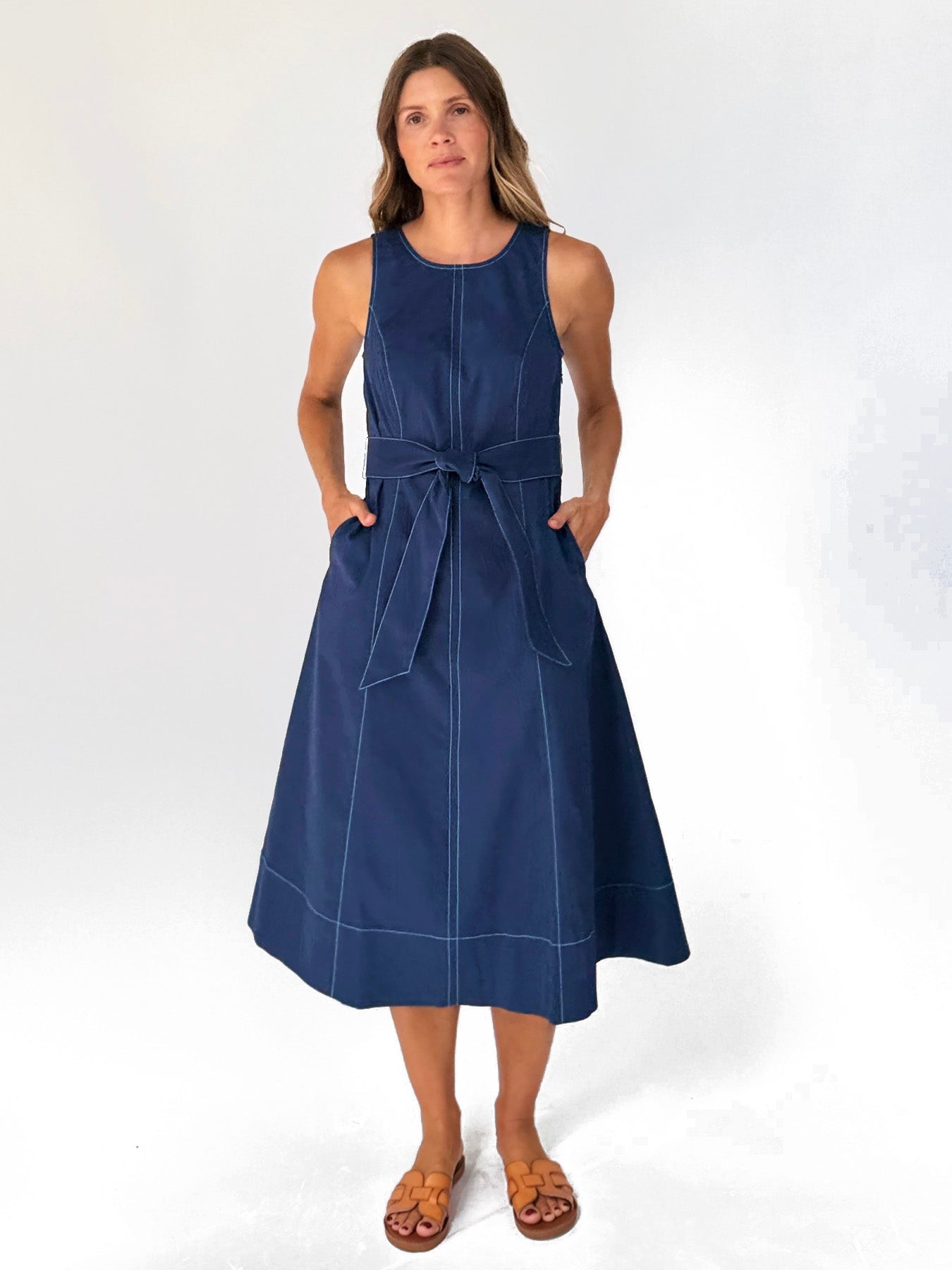 BROOKE dress Navy - Lesley Evers-Dress-new-service_blocked