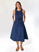 BROOKE dress Navy - Lesley Evers-Dress-new-service_blocked