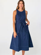BROOKE dress Navy - Lesley Evers-Dress-new-service_blocked