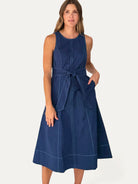 BROOKE dress Navy - Lesley Evers-Dress-new-service_blocked